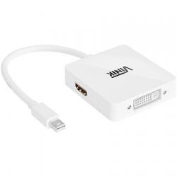 ADAPTADOR 3 EM 1 MINI DISPLAYPORT PARA DVI/HDMI/DISPLAYPORT MDP-3IN - 23485