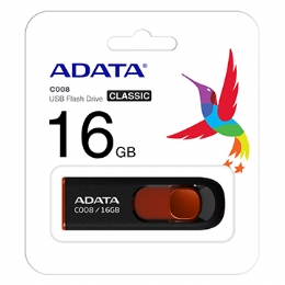 PEN DRIVE ADATA AC008 16GB PRETO/VERMELHO AC008-16G-  - <font color="#808080"><FONT SIZE=-2>Este produto é vendido por Marvel e entregue por Marvel</FONT></font> -  -  - 26496X