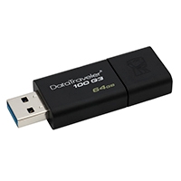 PEN DRIVE KINGSTON DT100G3 64GB PRETO - 26499