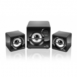 Caixa de Som 2.1 Subwoofer 10W RMS Preto SP081 MULTILASER (COD 21412) - 21412