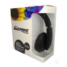 FONE DE OUVIDO C/ MICROFONE PRETO - 23465