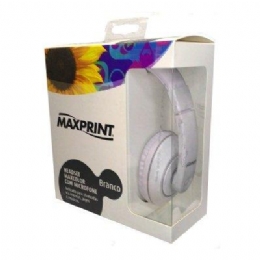 FONE DE OUVIDO C/ MICROFONE BRANCO - 23467