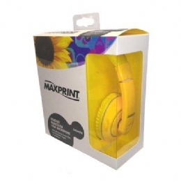 FONE DE OUVIDO C/ MICROFONE AMARELO - 23466