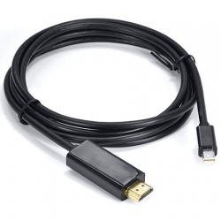 CABO ADAPTADOR/CONVERSOR MINI DISPLAYPORT MACHO PARA HDMI MACHO 1,80 M - VKOEM - 23487