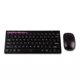 Kit Teclado e Mouse Maxprint Freestyle Series, Sem Fio Preto/Rosa  - <font color="#808080"><FONT SIZE=-2>Este produto é vendido por Marvel e entregue por Marvel</FONT></font> -  -  - 26707x