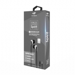 FONE DE OUVIDO PRETO C/BRANCO - 25075