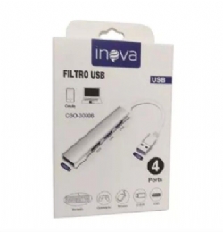 HUB USB 4  PORTAS CBO30006 1 PORTA 3.1 - 26014