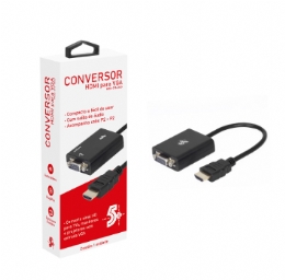 ADAPTADOR CONVERSOR HDMI PARA VGA COM SAIDA DE AUDIO  - <font color="#808080"><FONT SIZE=-2>Este produto é vendido por Marvel e entregue por Marvel</FONT></font> -  -  - 27743x