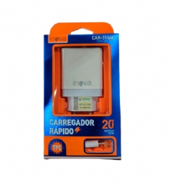 CARREGADOR CELULAR TIPO C 20W INOVA CAR-3166C - 27793