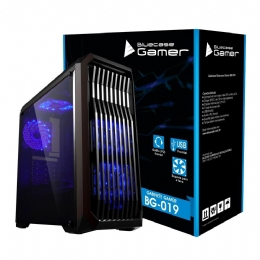 GABINETE GAMER BG-019 PRETO BLUECASE - SEM FONTE  - <font color="#808080"><FONT SIZE=-2>Este produto é vendido por Marvel e entregue por Marvel</FONT></font> -  -  - 27845X
