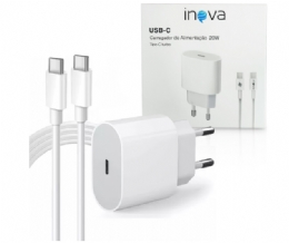 CARREGADOR INOVA USB-C PARA CELULAR IPHONE TURBO 20W CAR-0094C - 28488