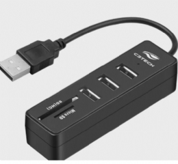 HUB USB 2.0 5 PORTAS HU-L200BK C3-TECH  - <font color="#808080"><FONT SIZE=-2>Este produto é vendido por Marvel e entregue por Marvel</FONT></font> -  -  - 28718x