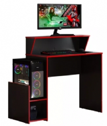 MESA GAMER ESCRIVANINHA PARA COMPUTADOR HOME OFFICE PRETO/VERMELHO  - <font color="#808080"><FONT SIZE=-2>Este produto é vendido por Marvel e entregue por Marvel</FONT></font> -  -  - 29382x