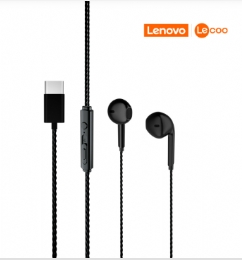 FONE DE OUVIDO INTRA EH104 USB-C PRETO LECOO - 29446