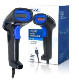 LEITOR CODIGO BARRAS/BOLETO COM FIO EXBOM LCB-150 - 29467