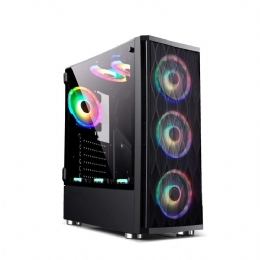 GABINETE GAMER BG-025 BLUECASE SEM FONTE PRETO  - <font color="#808080"><FONT SIZE=-2>Este produto é vendido por Marvel e entregue por Marvel</FONT></font> -  -  - 29515x