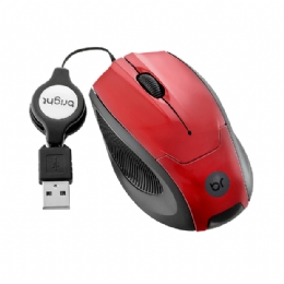 MOUSE BRIGHT RETRATIL 0101 VERMELHO  - <font color="#808080"><FONT SIZE=-2>Este produto é vendido por Marvel e entregue por Marvel</FONT></font> -  -  - 29536x