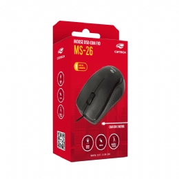 MOUSE C3-TECH MS26BK PRETO USB  - <font color="#808080"><FONT SIZE=-2>Este produto é vendido por Marvel e entregue por Marvel</FONT></font> -  -  - 29545X