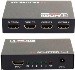 SPLITTER HDMI 1x4 SAIDA  - <font color="#808080"><FONT SIZE=-2>Este produto é vendido por Marvel e entregue por Marvel</FONT></font> -  -  - 29558x