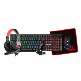 KIT GAMER KROSS TECLADO + MOUSE + FONE KE GK5150 5 EM 1  - <font color="#808080"><FONT SIZE=-2>Este produto é vendido por Marvel e entregue por Marvel</FONT></font> -  -  - 29607x