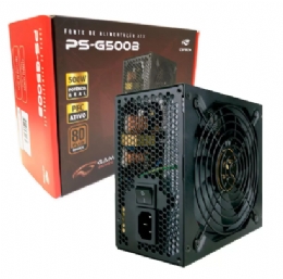 FONTE DE ALIMENTACAO C3-TECH 500W 80 PLUS BRONZE BIVOLT AUTOMATICO  - <font color="#808080"><FONT SIZE=-2>Este produto é vendido por Marvel e entregue por Marvel</FONT></font> -  -  - 29638x