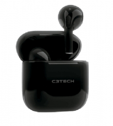 FONE DE OUVIDO EP-TWS-21BK BT 5.1 TWS C3-TECH PRETO  - <font color="#808080"><FONT SIZE=-2>Este produto é vendido por Marvel e entregue por Marvel</FONT></font> -  -  - 29655x