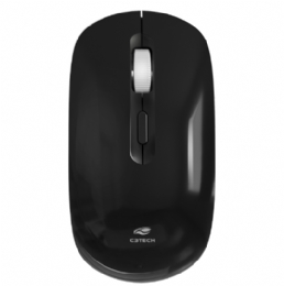 MOUSE SEM FIO RECARREGAVEL M-W80BK PRETO C3-TECH - 29656