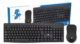 TECLADO E MOUSE SEM FIO 5+ USB 015-0079 - 29708
