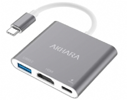 ADAPTADOR VIDEO TIPO-C Para HDMI + USB 3.0 + TIPO C - 29714