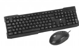 TECLADO E MOUSE USB COM FIO 5+ KC-500 - 29722