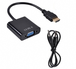 CONVERSOR HDMI-MACHO PARA VGA+AUDIO 19CM F3 - 29877