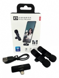 MICROFONE LAPELA SEM FIO USB-C ANDROID K9 - 29920