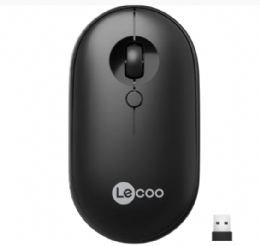 MOUSE SEM FIO WS212 PRETO LECOO - 30009