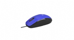 MOUSE USB COM FIO MF400 1200DPI 180CM 3 BOTÕES AZUL - 30039