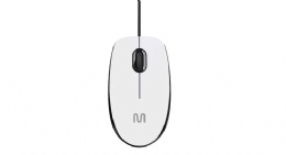 MOUSE USB COM FIO MF400 1200DPI 180CM 3 BOTÕES BRANCO - 30040