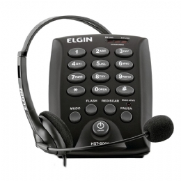 TELEFONE HEADSET HST 6000  C BASE DISCAD PRETA - 27141