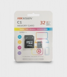 Cartão de Memória Micro Sd Hikvision 32gb Class 10 Hs-tf-c1 com 1 Adaptador  - <font color="#808080"><FONT SIZE=-2>Este produto é vendido por Marvel e entregue por Marvel</FONT></font> -  -  - 28981x