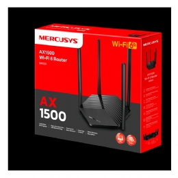 Roteador Wireless Wi-Fi 6 Mercusys MR60X AX1500 Dual Band Gigabit – 4 Antenas - 31743