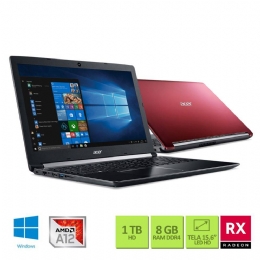 NOTEBOOK ACER QUADCORE A515 /8GB/1TB/15/W10 - 25128