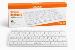 Teclado Sem Fio Ultra-Slim A’Gold TCD-05 - 31483