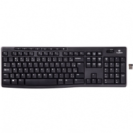 TECLADO USB SEM FIO MULTIMIDIA LOGITECH K270 - 24430