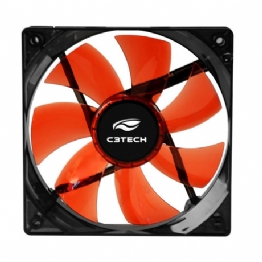 COOLER P/GABINETE 12V LED VERMELHO - 23795