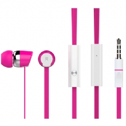 FONE DE OUVIDO C/ MICROFONE P/ CELULAR ROSA - 25088