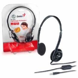 FONE DE OUVIDO MIC GENIUS HS200C PLUG 3,5MM  - <font color="#808080"><FONT SIZE=-2>Este produto é vendido por Marvel e entregue por Marvel</FONT></font> -  -  - 31444x