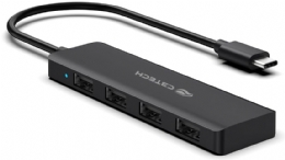 Hub USB 2.0 4 Portas USB Para Tipo-C HU-C230BK C3Tech - 31474