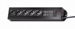 FILTRO DE LINHA 5 TOMADAS PRETO - 24000