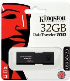 PEN DRIVE 32GB DT100 G3 PRETO - 23781x
