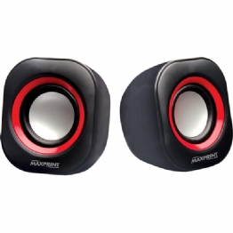 CAIXA DE SOM 4W RMS PRETA/VERMELHA - 23052