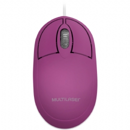 MOUSE USB MULTILASER CLASSIC BOX OPTICO FULL - ROSA  - <font color="#808080"><FONT SIZE=-2>Este produto é vendido por Marvel e entregue por Marvel</FONT></font> -  -  - 27276x