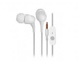FONE DE OUVIDO BRANCO COM MICROFONE E AURICULAR - EMPIRE - 25704